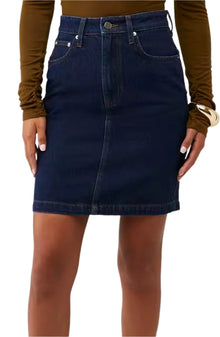 Hannah Skirt | Darkwash Blue