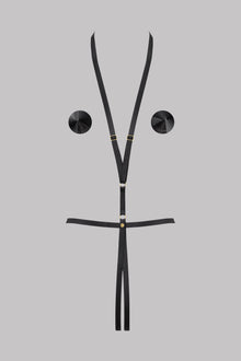 Harness & Nipple covers - Jeux Magnétiques | Black
