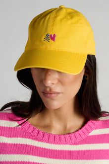Kerri Rosenthal | Heart And Skull Hat | Soul Yellow