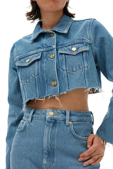 Heavy Denim Midi Skirt | Light Blue Stone