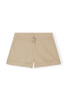 Heavy Twill Belt Shorts | Pale Khaki