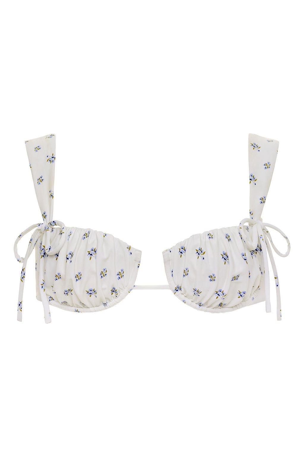 Petal Wide Straps Bikini Top | Heidi Floral