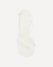 Helix Flat Sandal | White