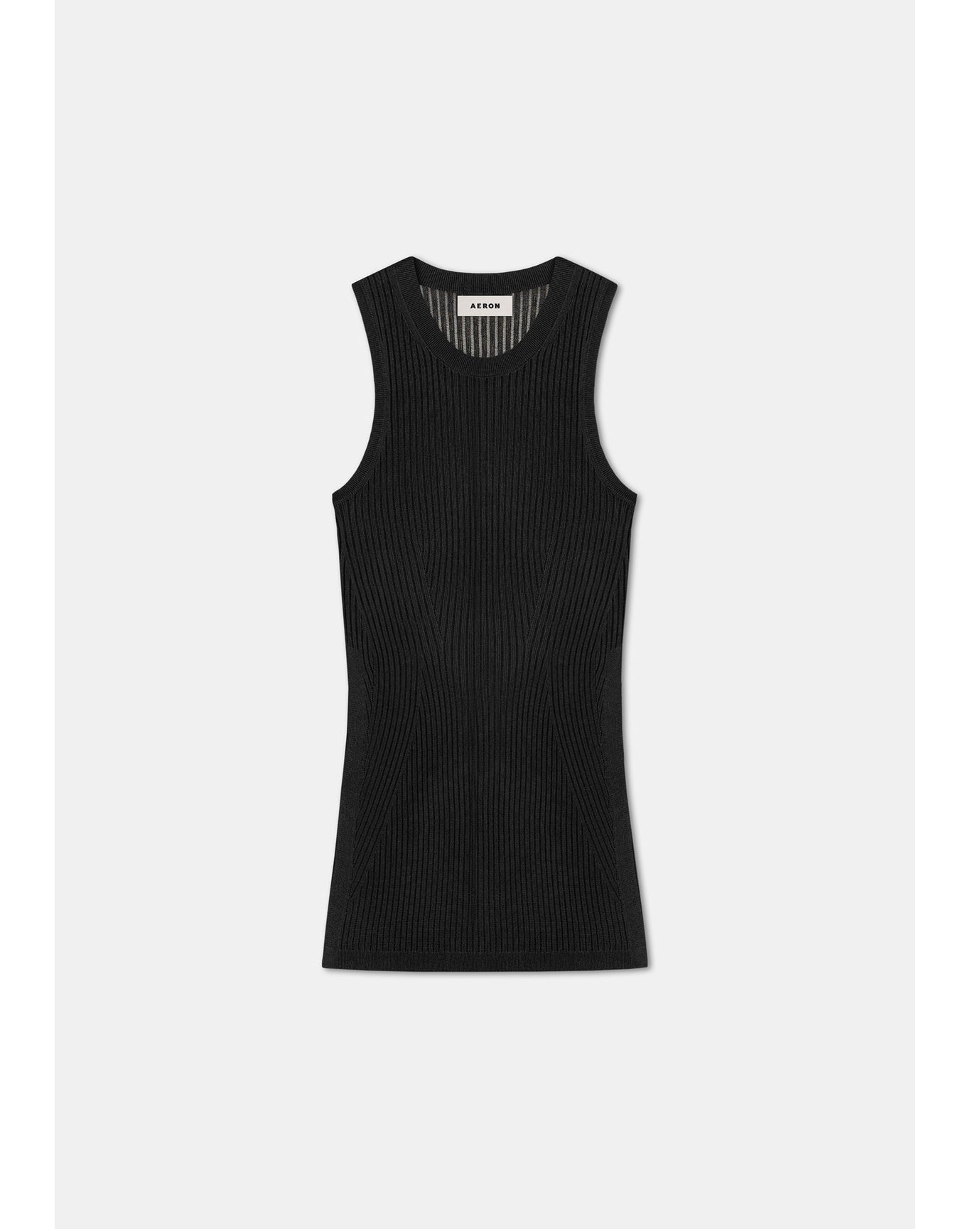 Hetty | Elongated Tank Top | Black