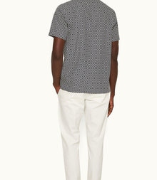 Hibbert Geo Print Classic Fit Capri Collar Shirt | Night Iris/White Sand