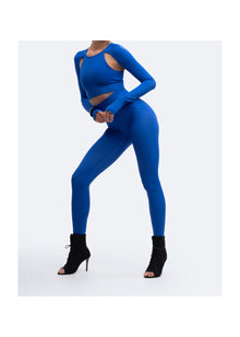 High-Rise Leggings | Blue