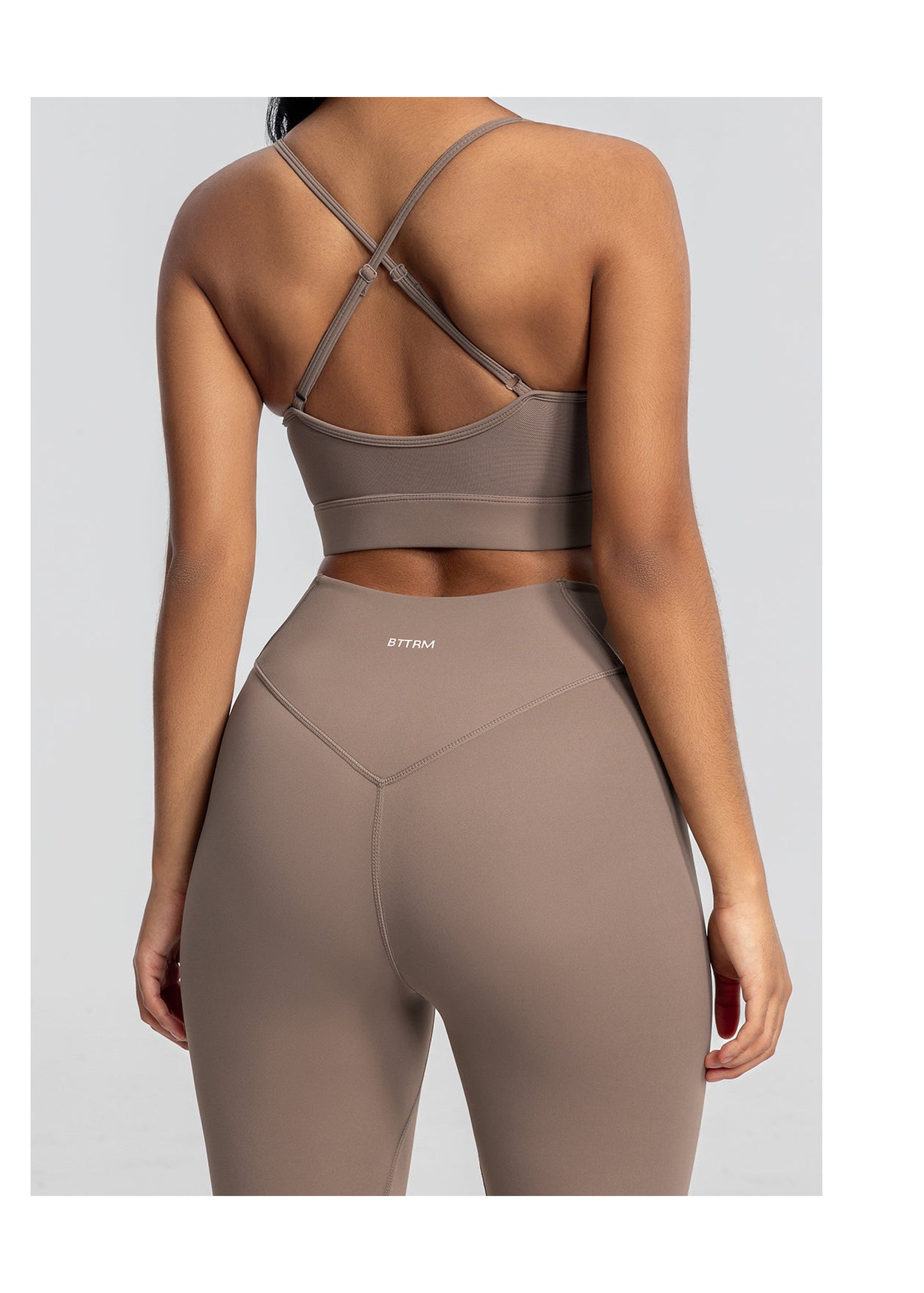 High-Waisted Stretch Performance Leggings | Cocoa