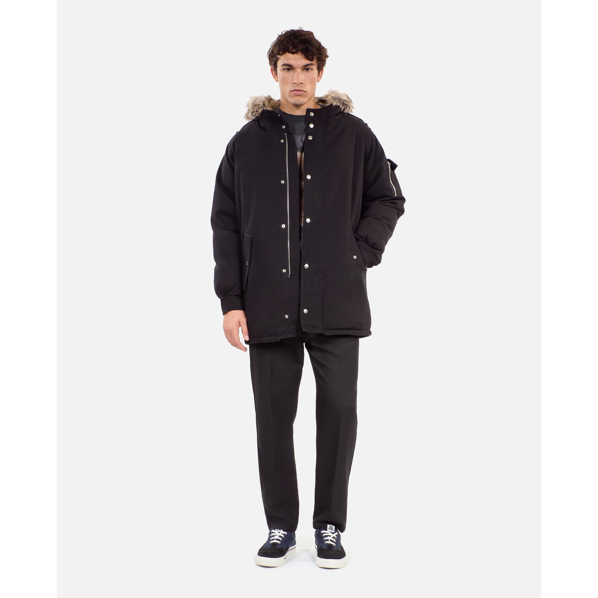 Hooded Parka | Men | Black