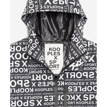 Hooded Parka With Logo Print | Men | White x Black