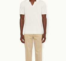Horton Tipping O.B Tipping Placket Tailored Fit Organic Cotton Polo Shirt | Cloud