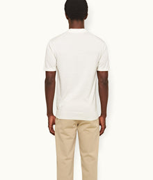 Horton Tipping O.B Tipping Placket Tailored Fit Organic Cotton Polo Shirt | Cloud