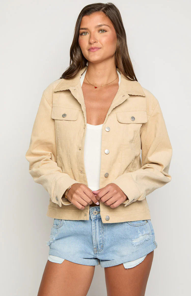 Hugo Cord Western Jacket | Cream