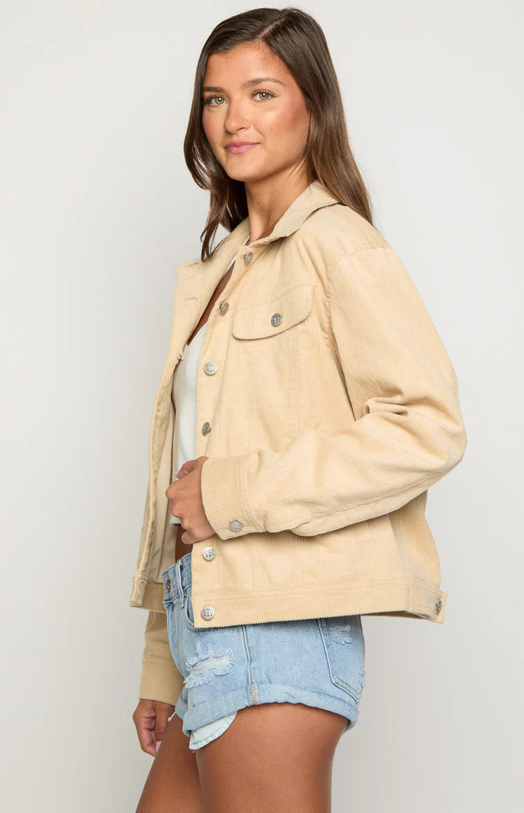 Hugo Cord Western Jacket | Cream