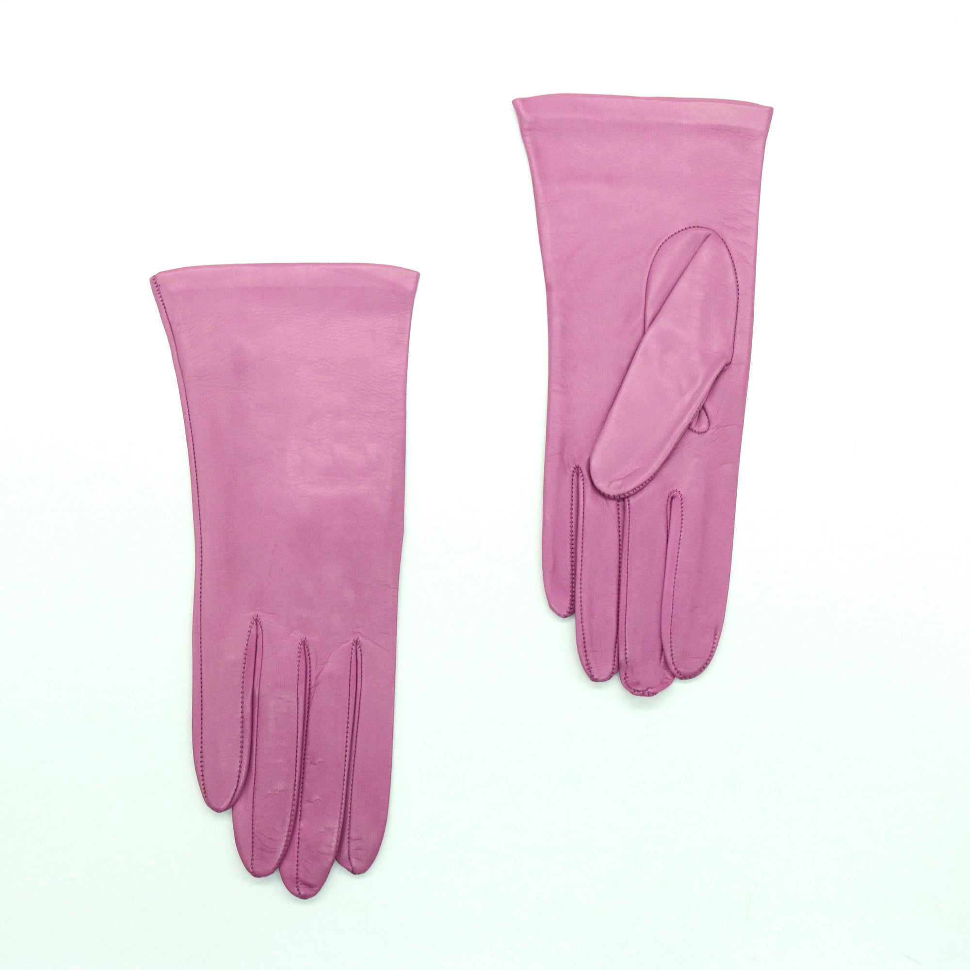 Womens | Silk Lined Leather Gloves | Old Rose