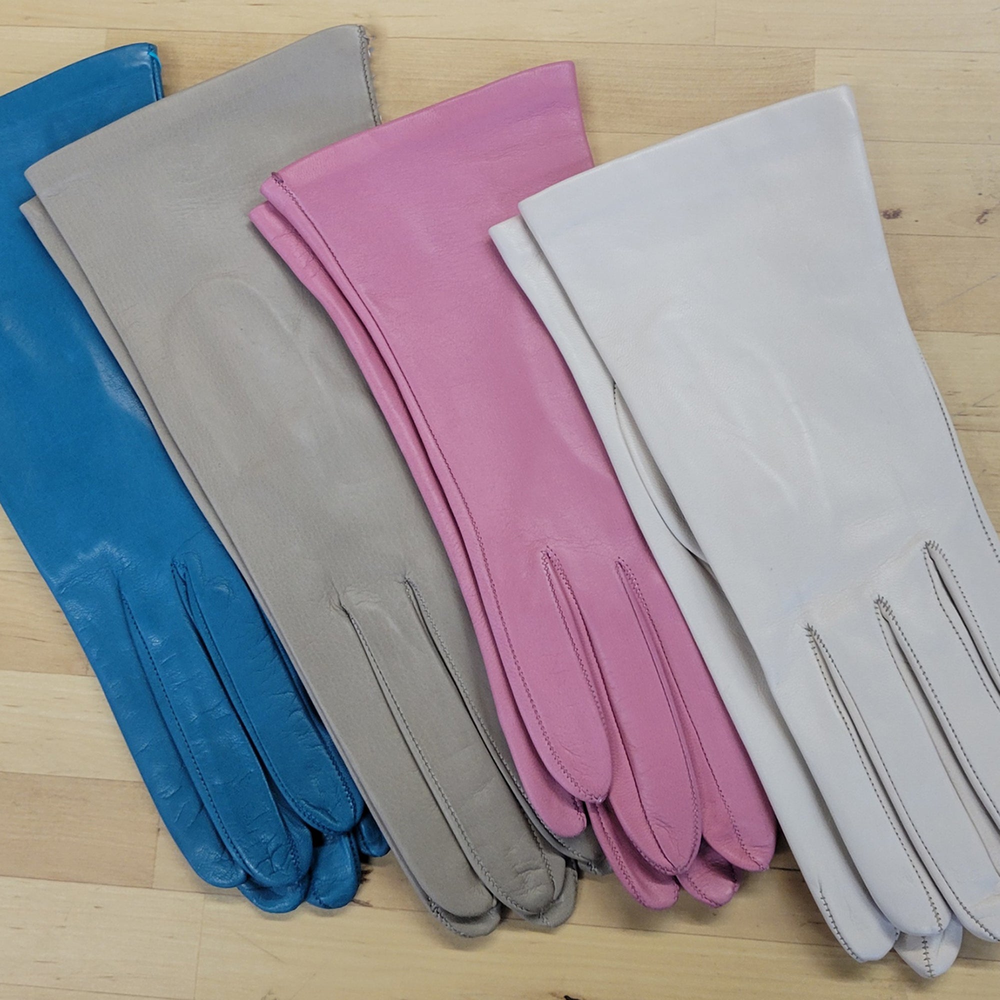 Womens | Silk Lined Leather Gloves | Old Rose