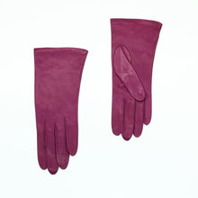 Womens | Silk Lined Leather Gloves | Orchid Pnk