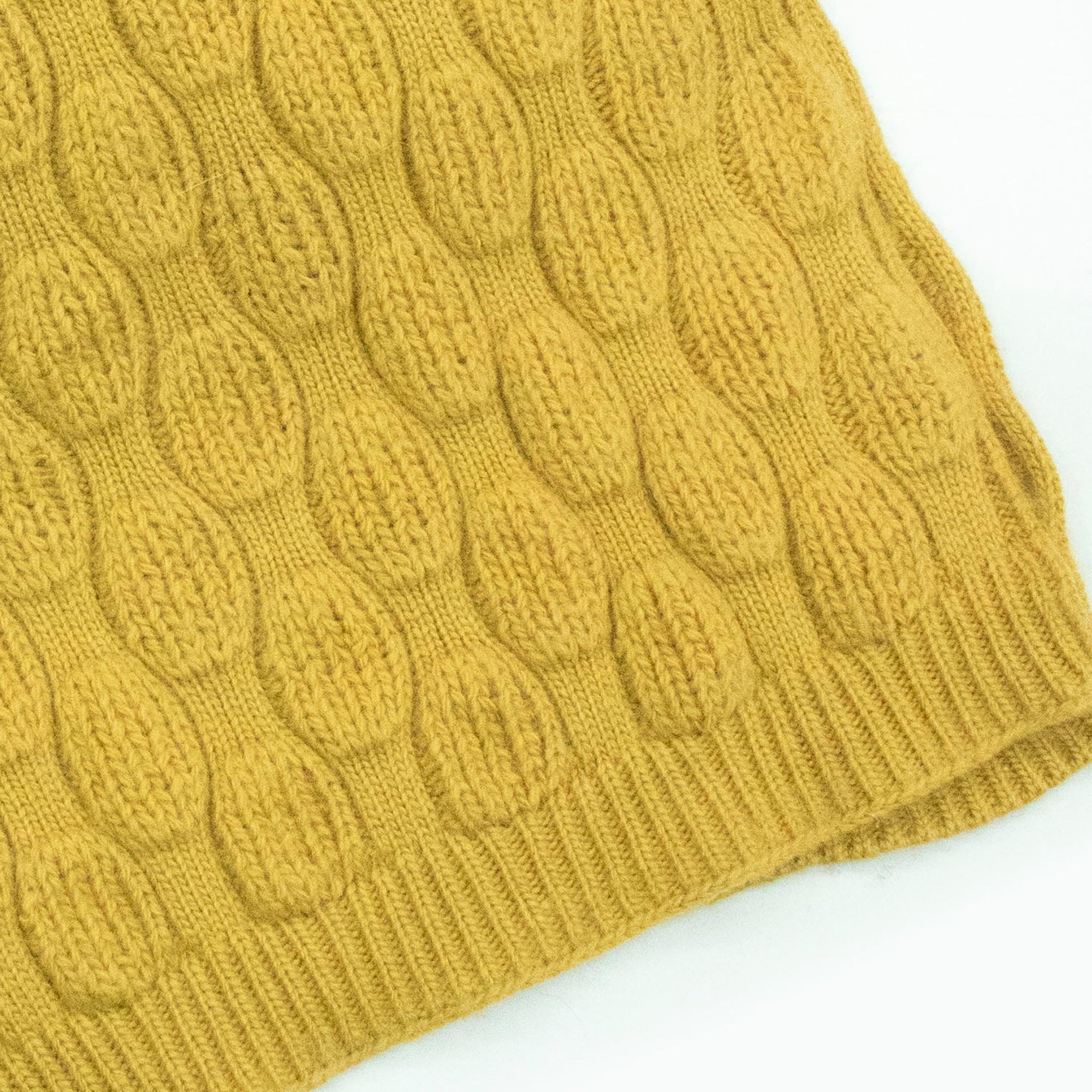 Scarf In Bubbles Stitch | Mustard