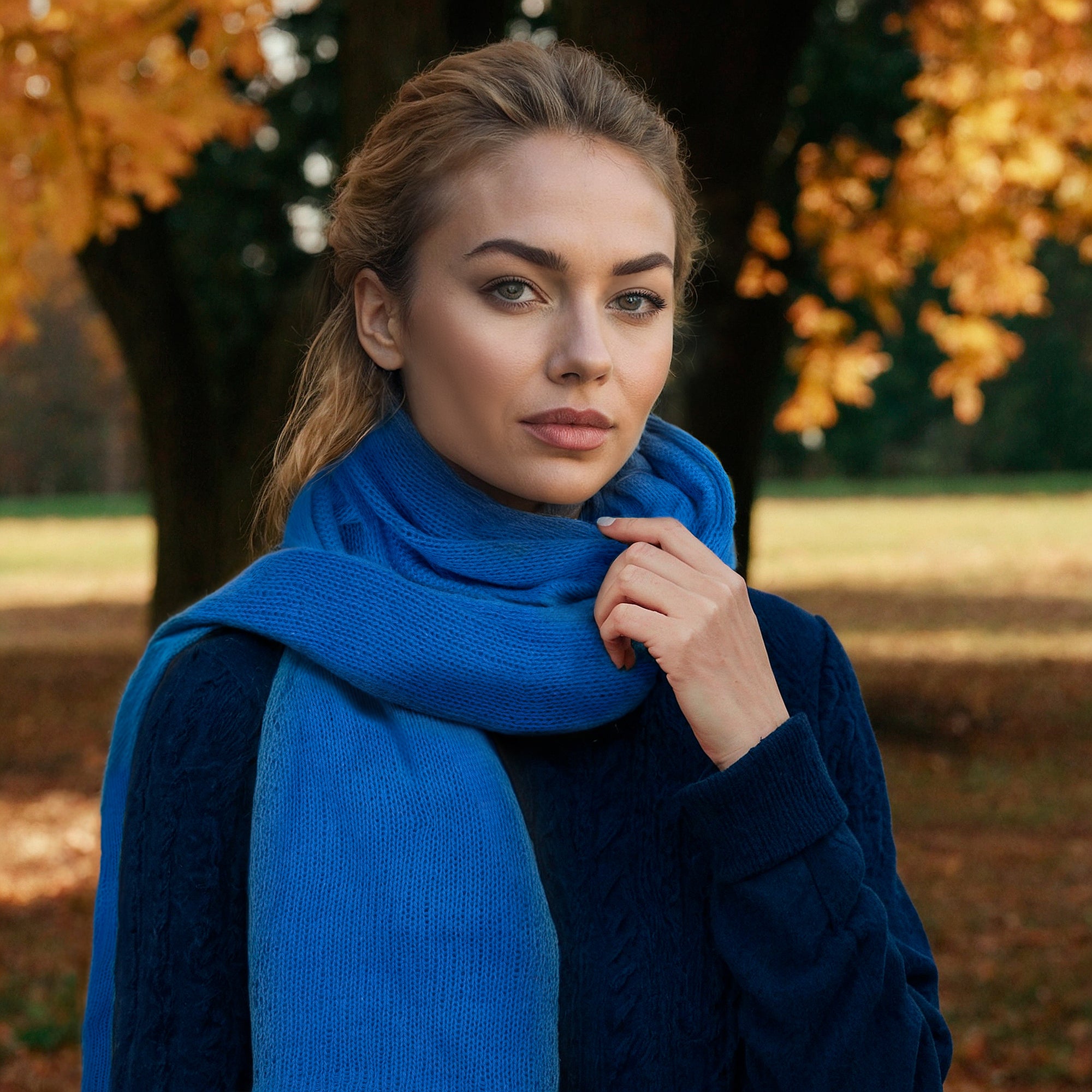 Unisex | Cashmere Wrap | Blue Bell