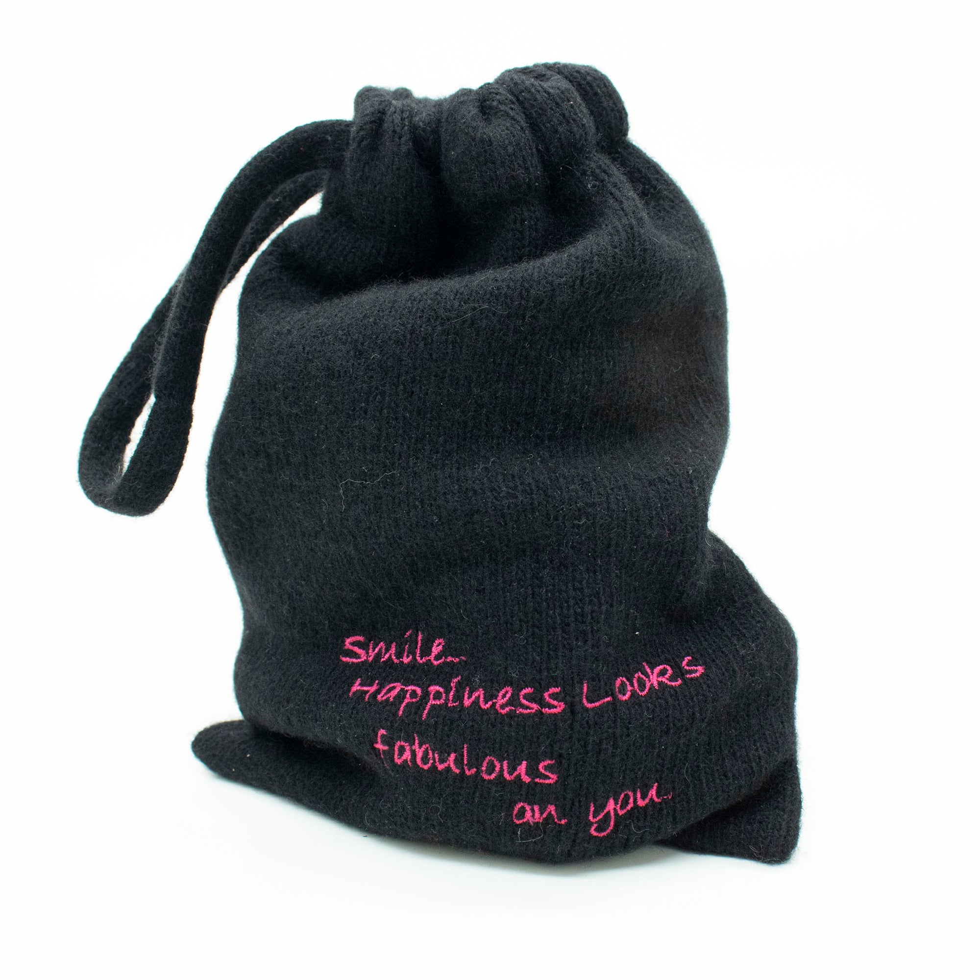Unisex | Cashmere Pouch - II | Black