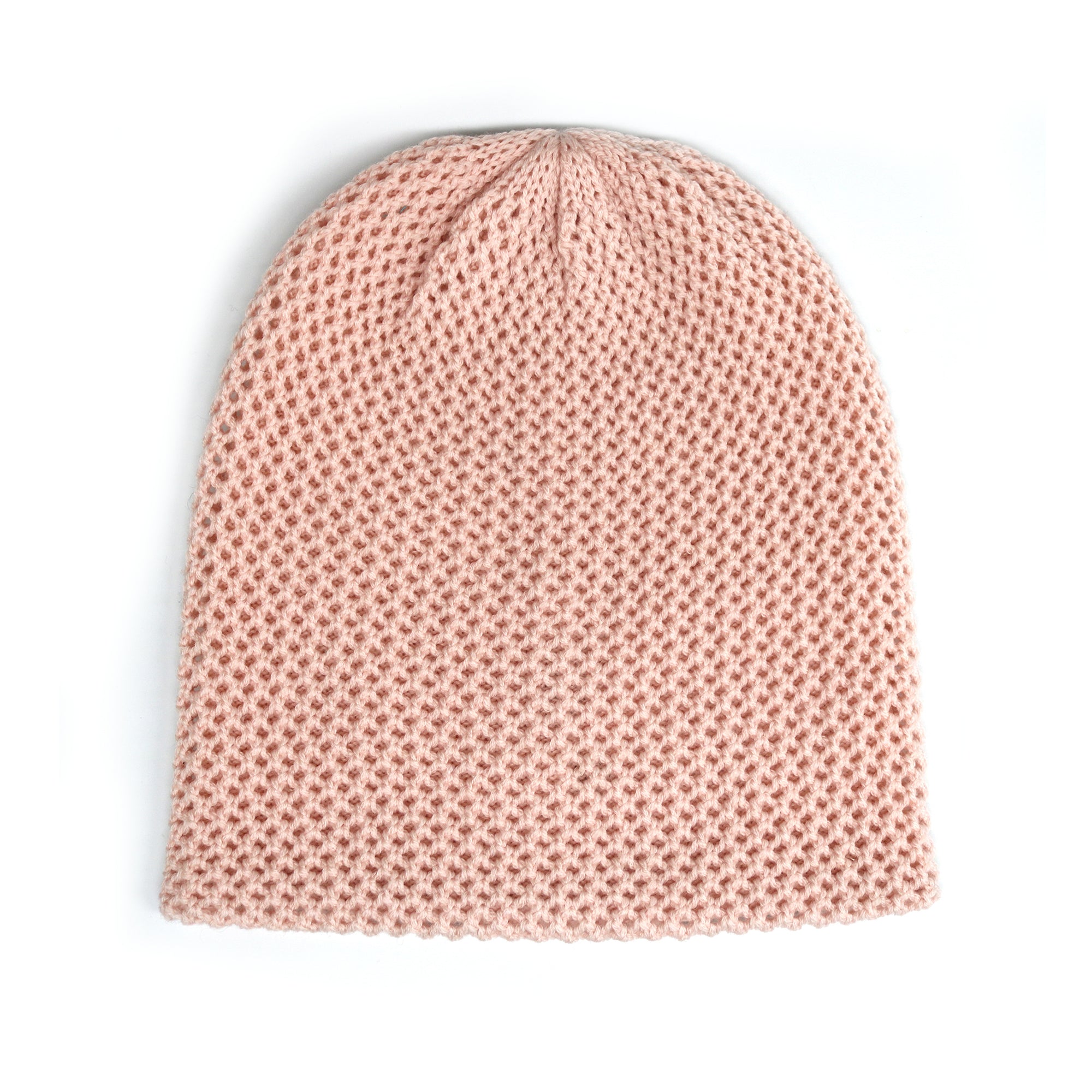 Unisex | Merino Wool Slouchy Hat | Soft Pink