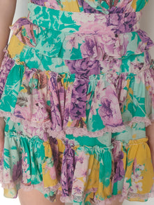 Rococo Sand | Ivy Short Skirt | Butter Yellow/Lavender