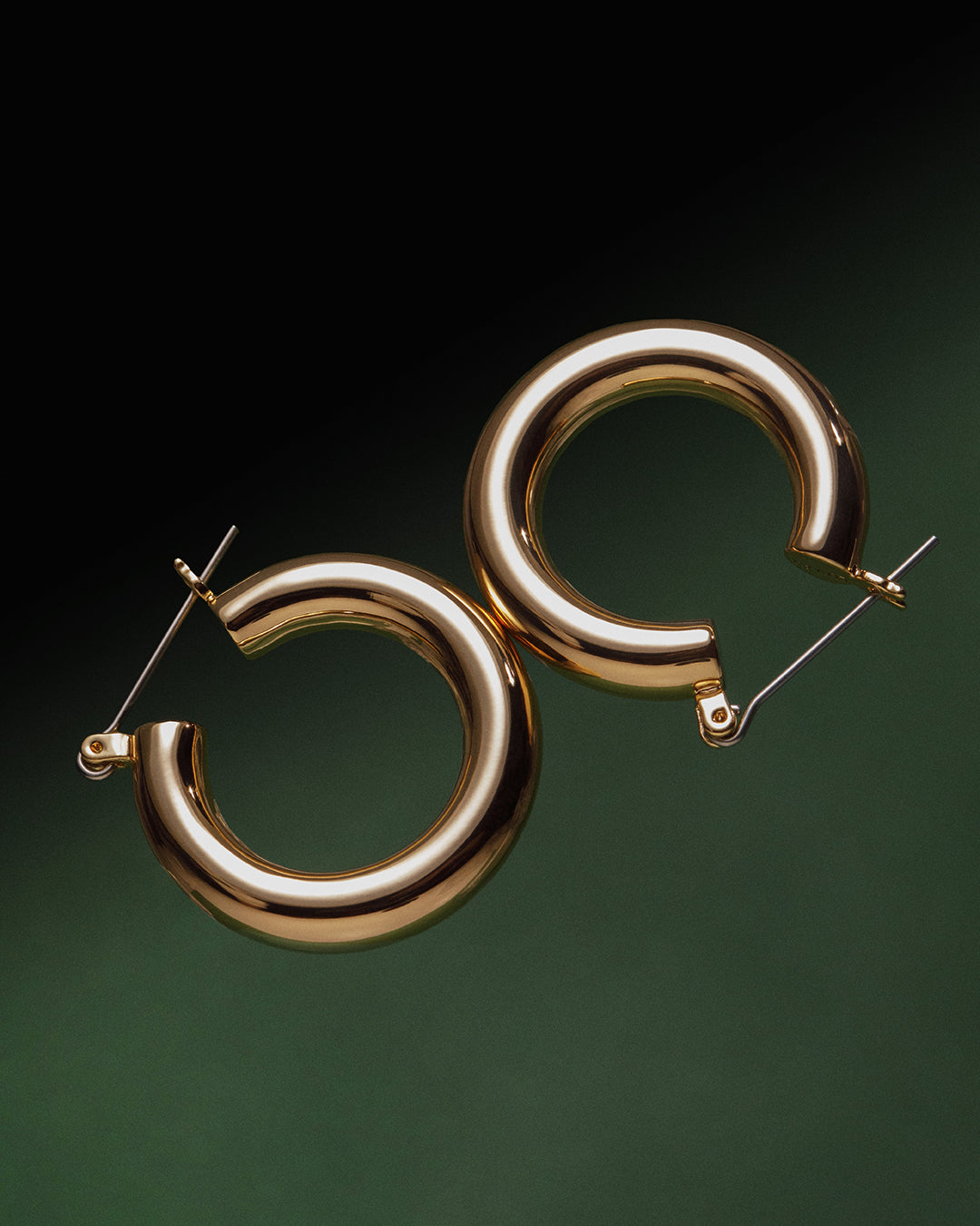 Baby Amalfi Tube Hoops - Gold | Plated Gold