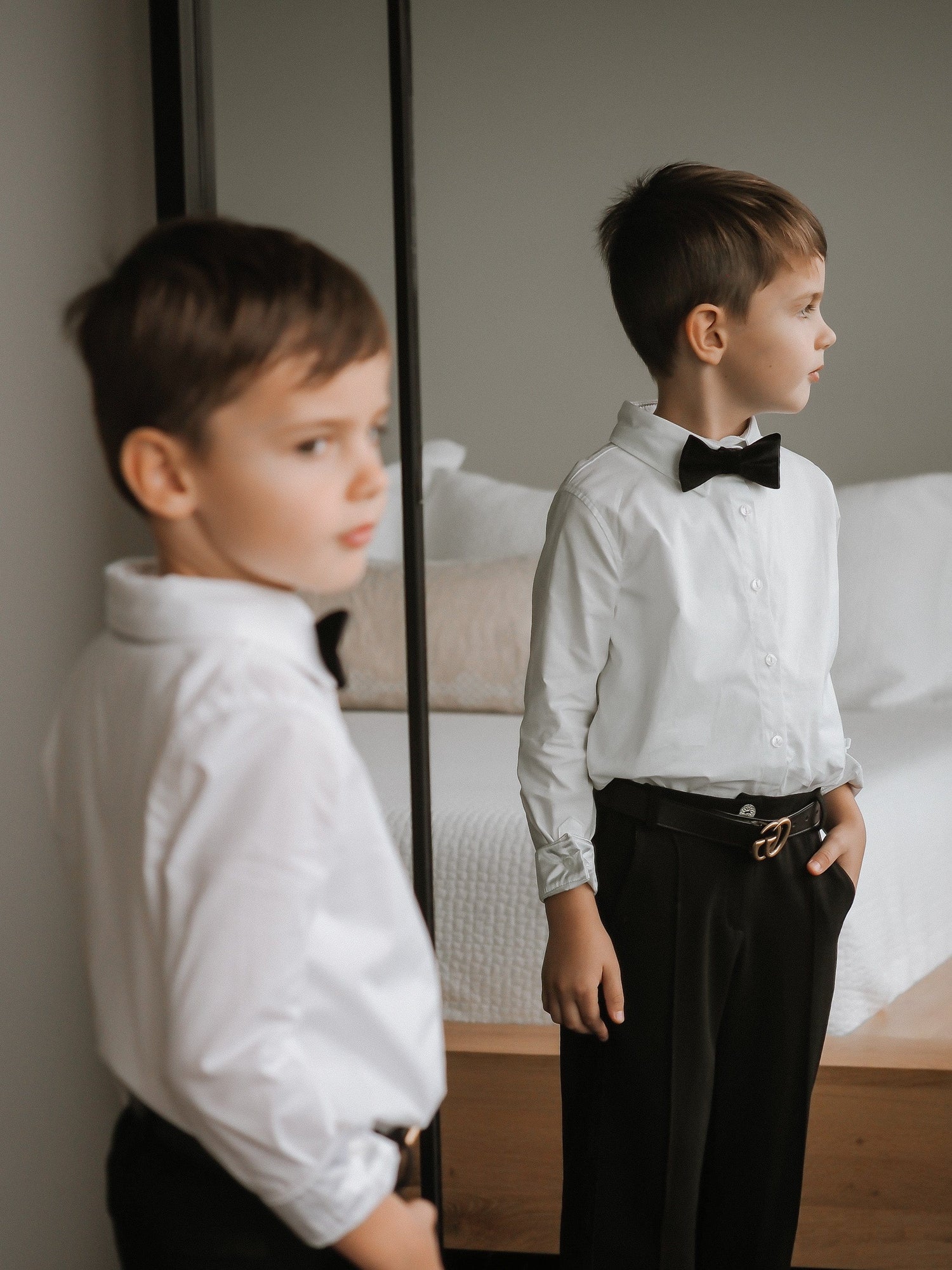 Tuxedo Shirt and Pants Set - Petite Maison Kids