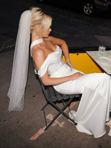 Fingertip Wedding Veil | White