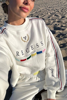 Recess Playground Sweatshirt | White