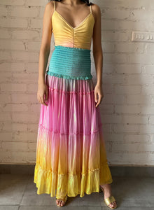 Rococo Sand | Zale Long Skirt | Multicolor