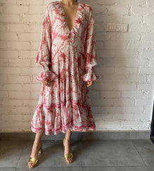 Rococo Sand | Ava Midi Dress | Rosewood Multi
