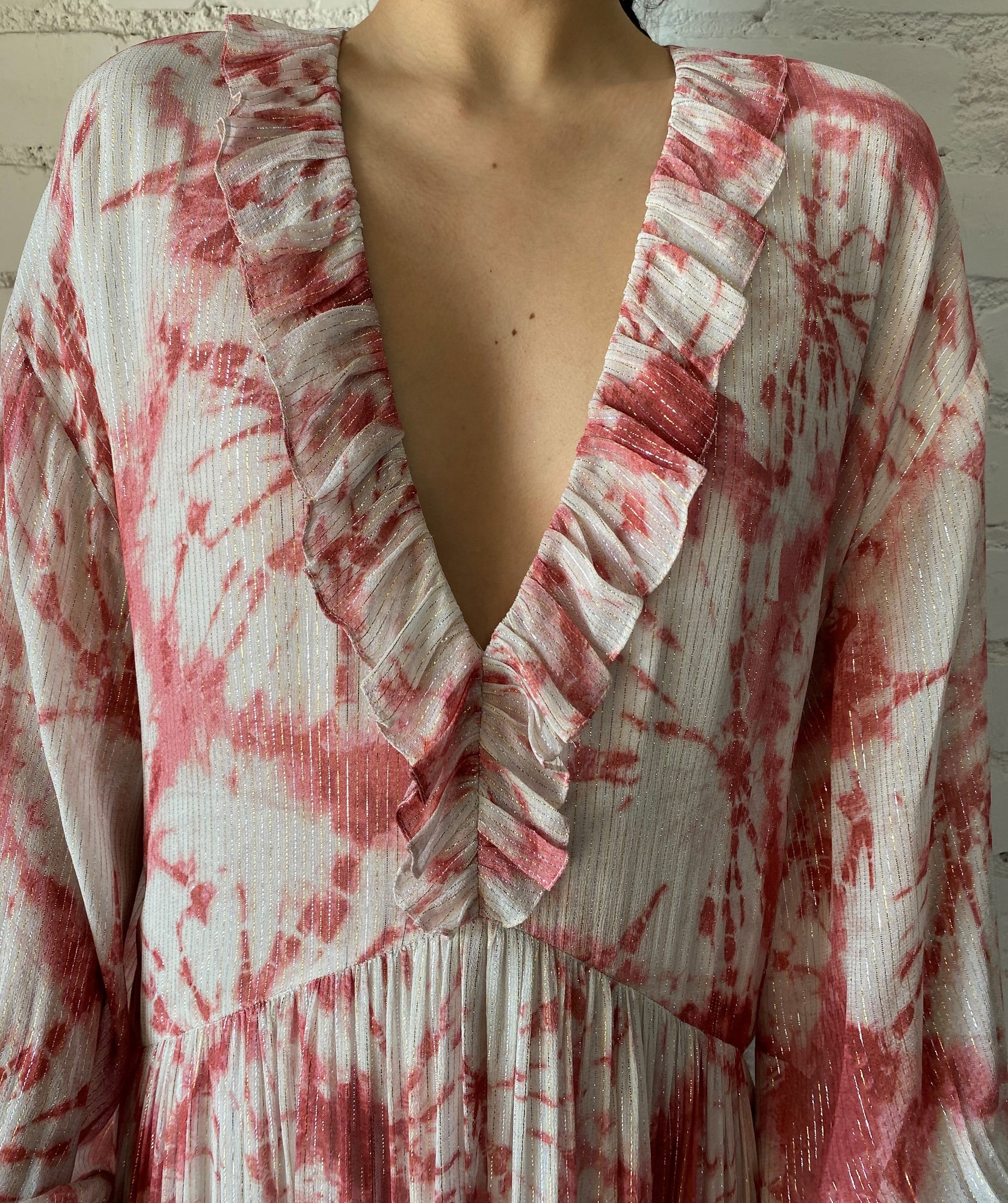 Rococo Sand | Ava Midi Dress | Rosewood Multi