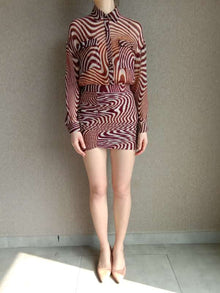 Rococo Sand | Fauve Mini Skirt | Brown