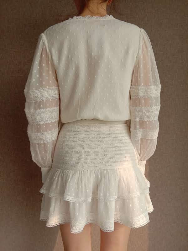 Rococo Sand | Tyra Top | White