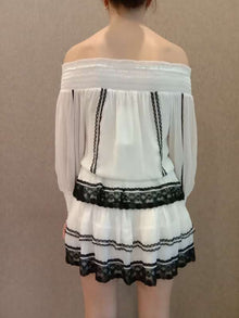 Rococo Sand | Ciara Top | White/Black
