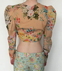 Hemant & Nandita | Jolie Floral Crop Top | Cantaloupe