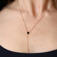 Women | Spinel Stillwater Lariat | 14k Rose Gold - Red Spinel