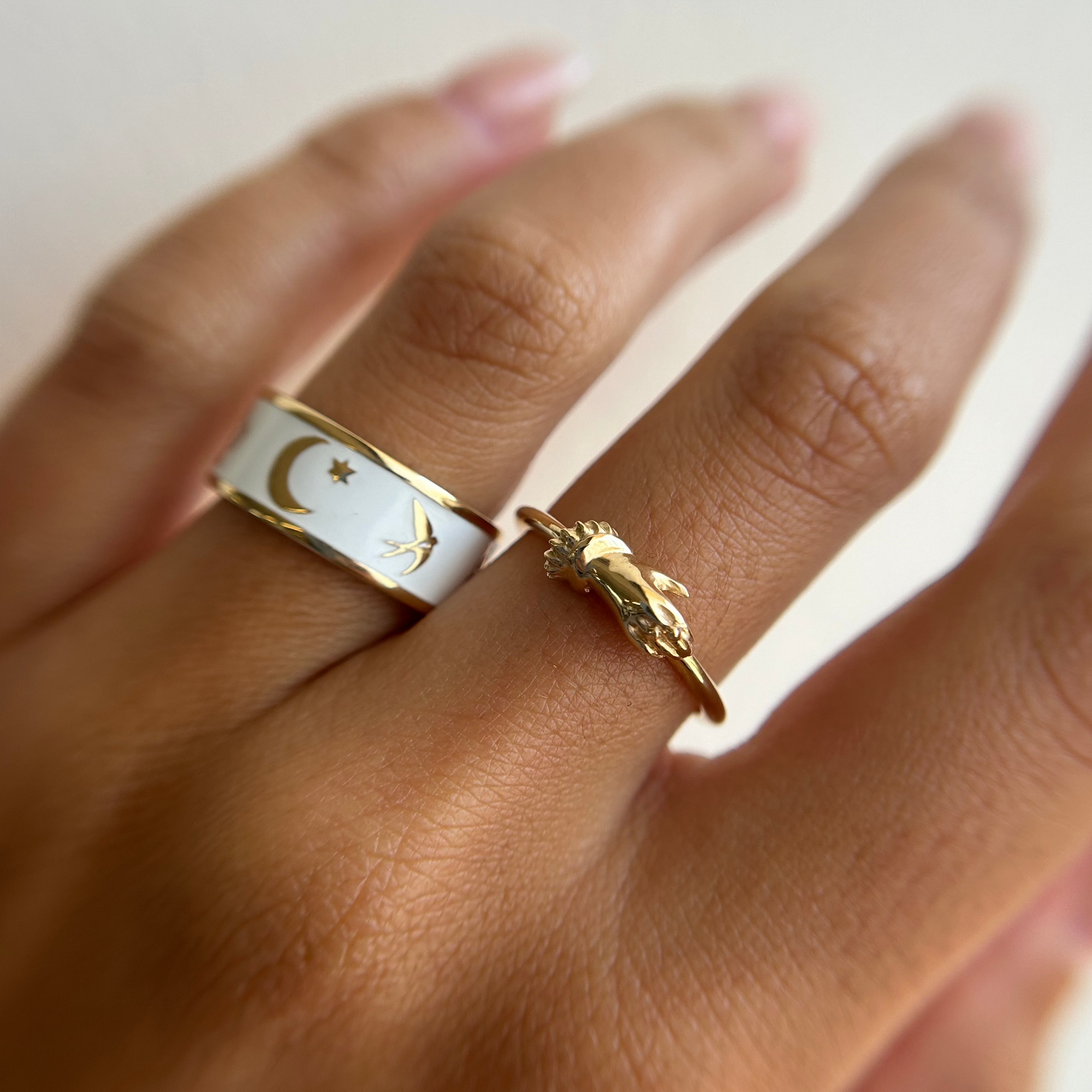 Women | Victorian Hand Ring | 14k Rose Gold