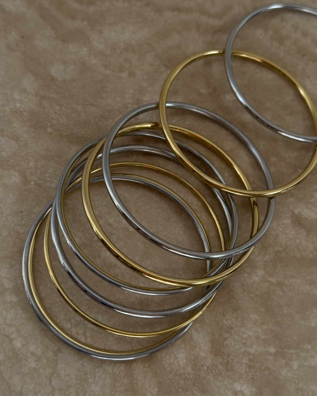 The Sophia Bangle Set | Gold