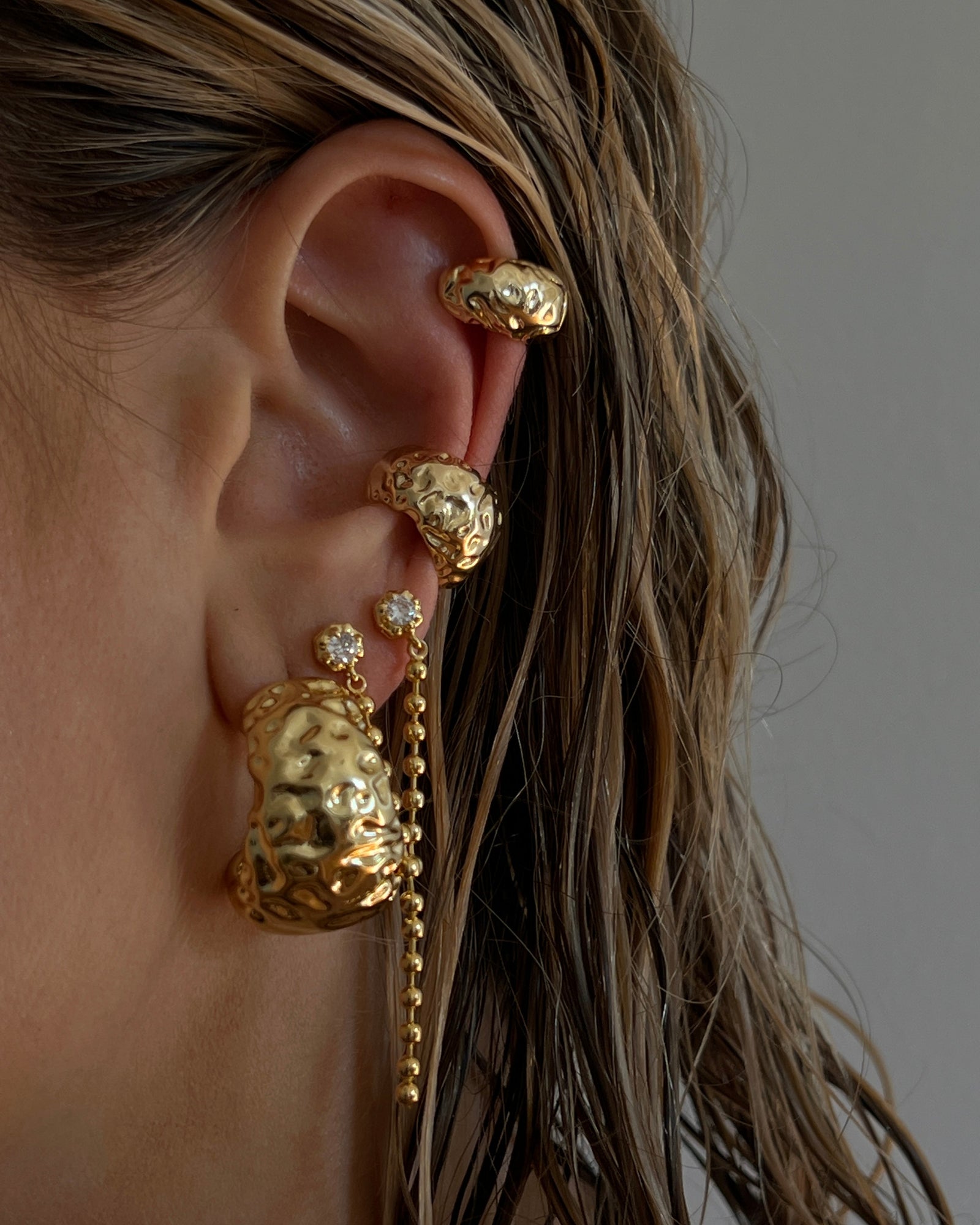 Molten Ear Cuff Set | Gold