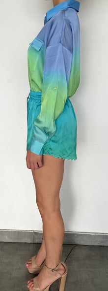 Rococo Sand | Kiki Shorts | Blue/Green Ombre