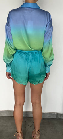 Rococo Sand | Kiki Shorts | Blue/Green Ombre