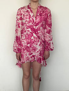 Rococo Sand | Cerise Short Dress | Multicolor