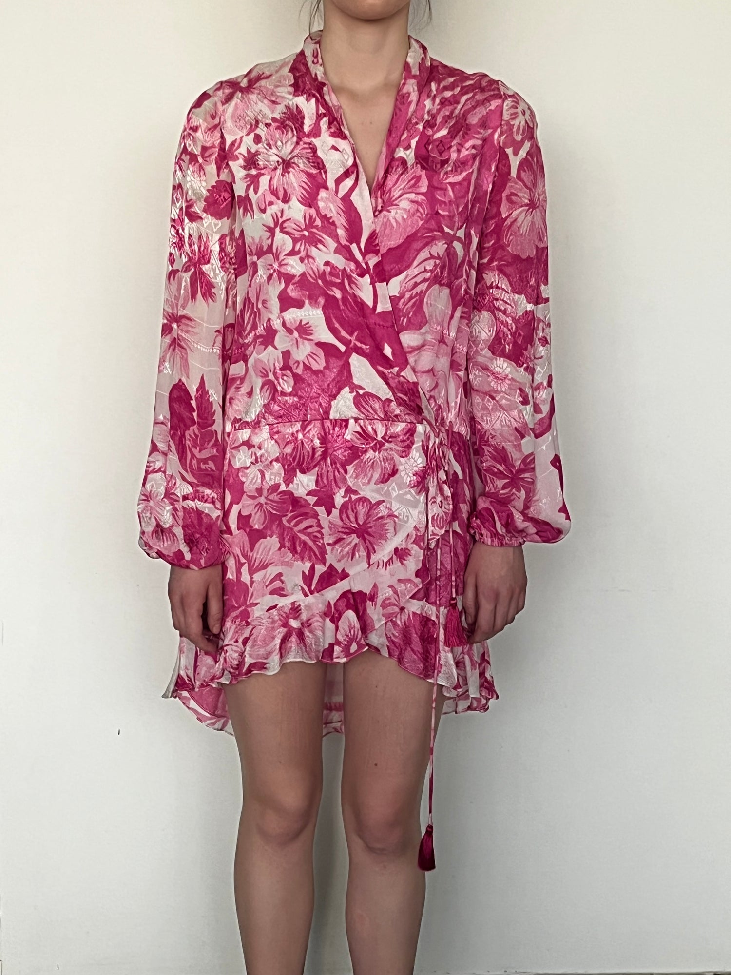 Rococo Sand | Cerise Short Dress | Multicolor