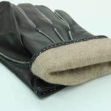 Mens | Deerskin Leather Gloves | Black