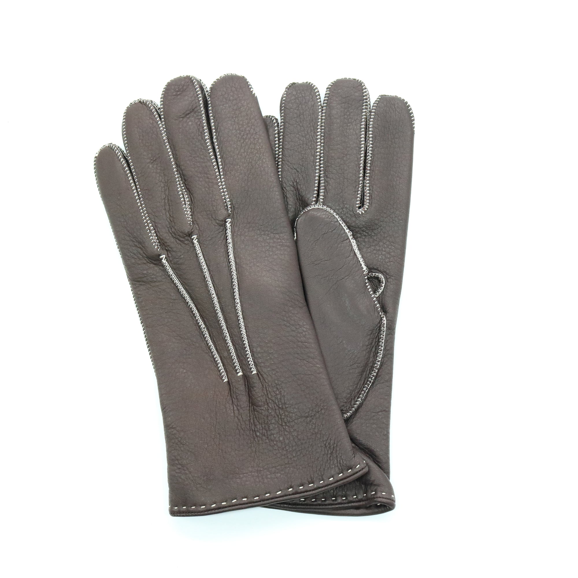 Mens | Deerskin Leather Gloves | Brown