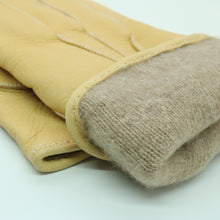 Mens | Deerskin Leather Gloves | Cream