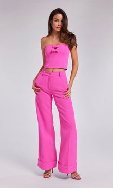 Giselle Bow Bustier | Magenta