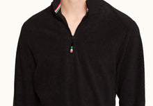 Isar Classic Fit Mixed Texture Sweatshirt | Black
