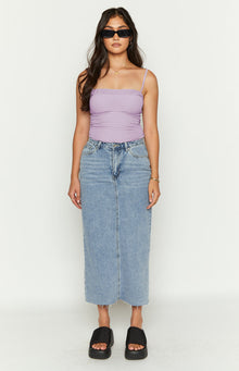 Isla Denim Midi Skirt | Blue